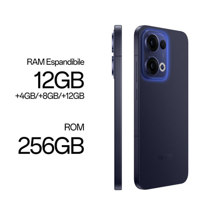 OPPO Reno13 5G AI Smartphone, Tripla fotocamera 50+8+2MP, Selfie 50MP, Display 6.59” 120HZ AMOLED FHD+, 5600mAh, RAM