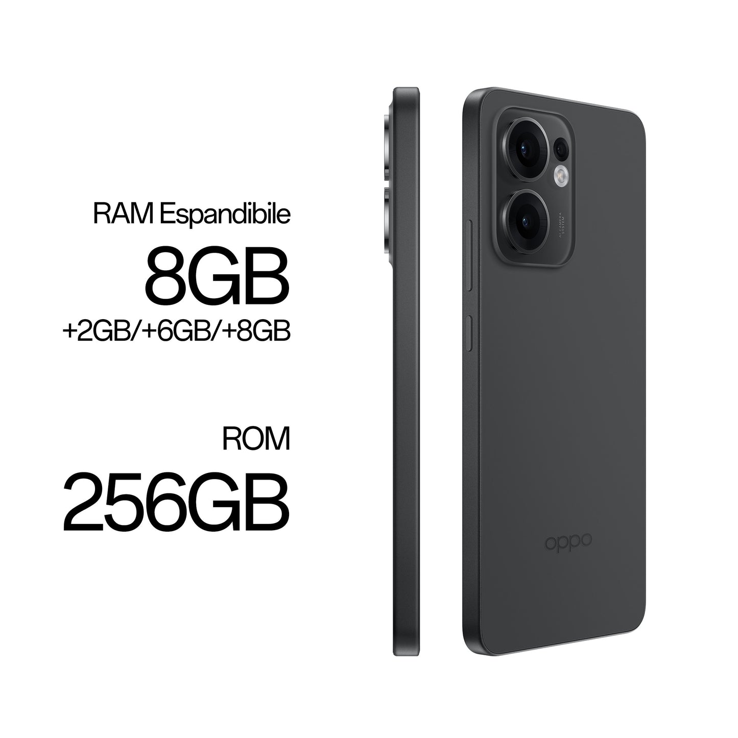 OPPO Reno13 F 5G AI Smartphone, Tripla fotocamera 50+8+2MP, Selfie 32MP, Display 6.67” 120HZ AMOLED FHD+, 5800mAh, RAM