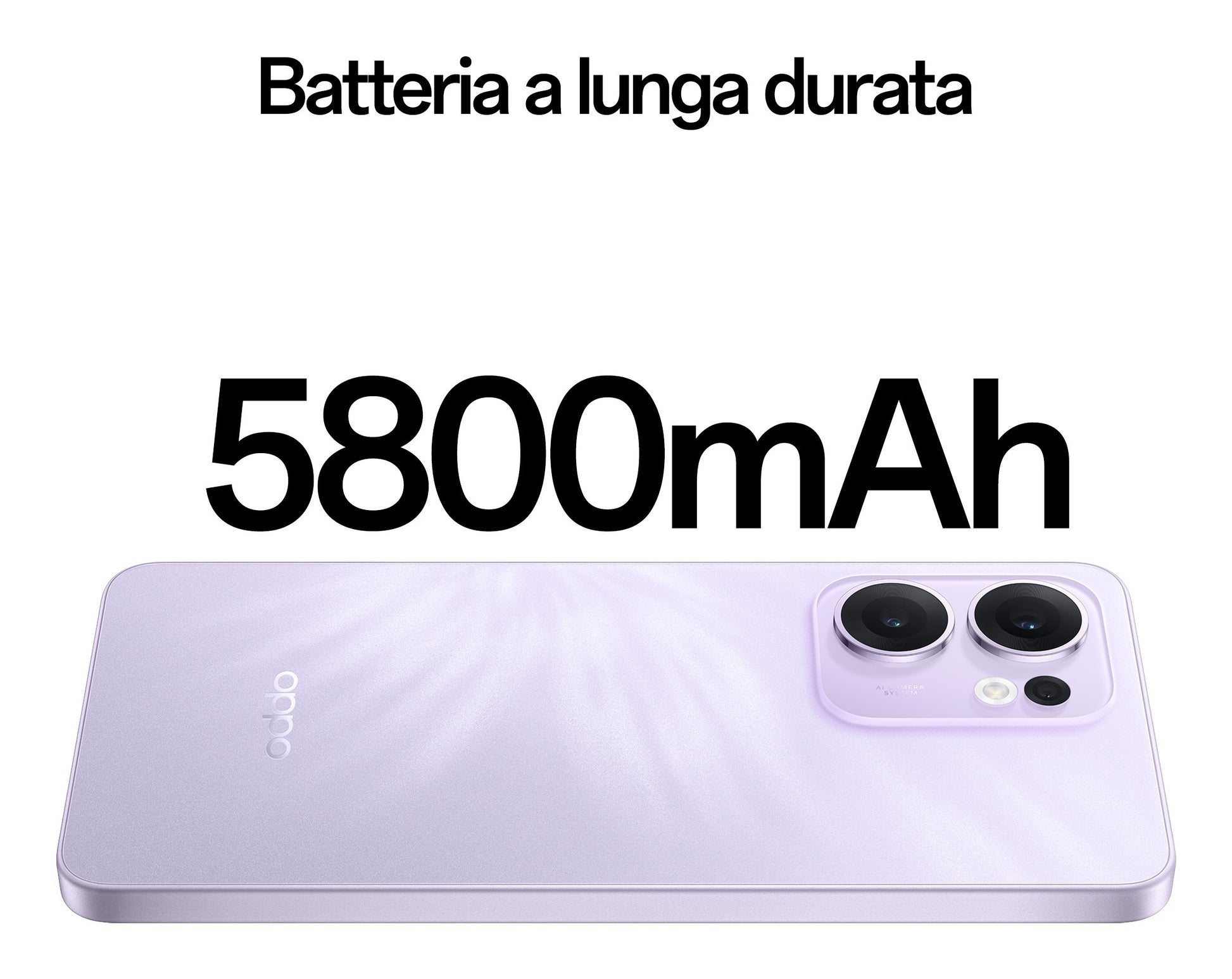 OPPO Reno13 F 5G AI Smartphone, Tripla fotocamera 50+8+2MP, Selfie 32MP, Display 6.67” 120HZ AMOLED FHD+, 5800mAh, RAM
