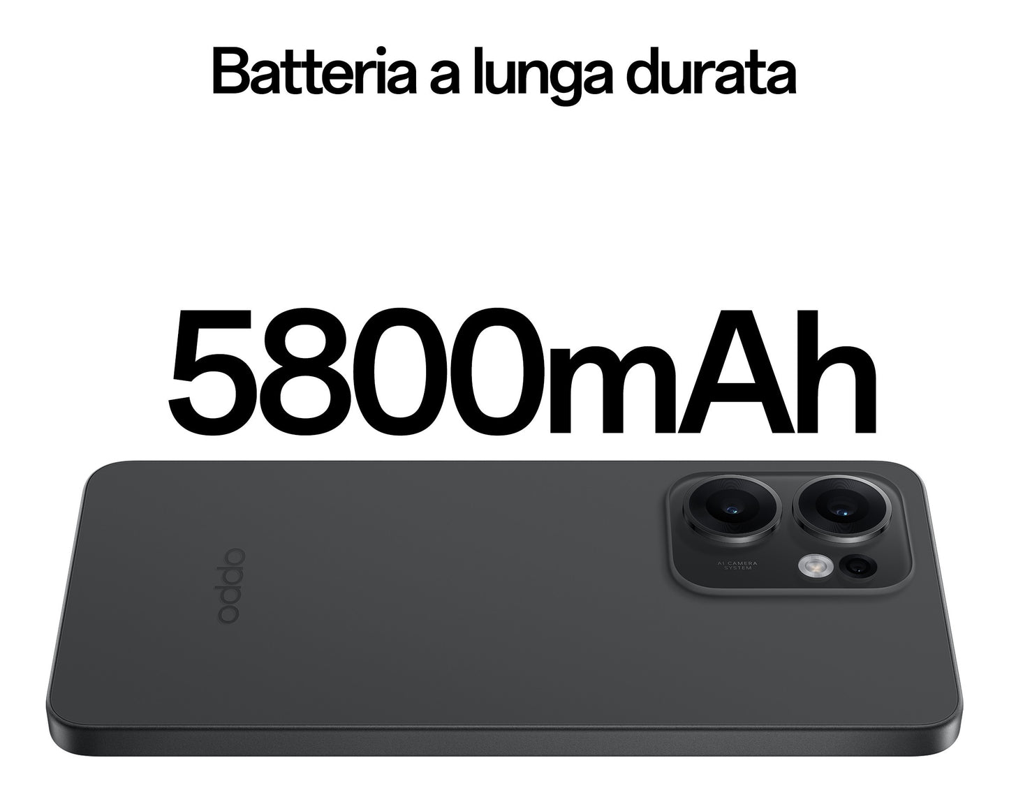 OPPO Reno13 FS 5G AI Smartphone, Tripla fotocamera 50+8+2MP, Selfie 32MP, Display 6.67” 120HZ AMOLED FHD+, 5800mAh, RAM