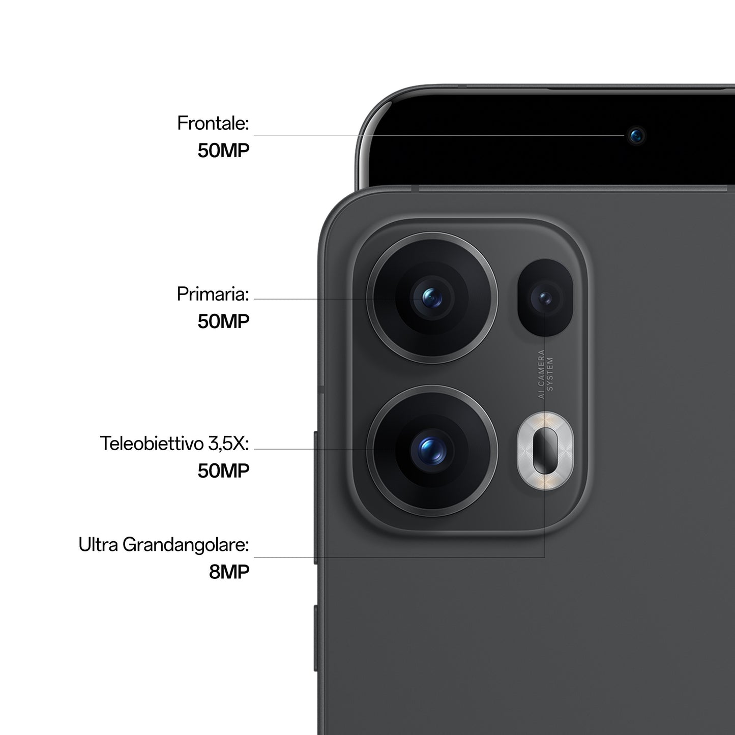 OPPO Reno13 Pro 5G AI Smartphone, Tripla fotocamera 50+50+8MP, Selfie 50MP, Display 6.83” 120HZ AMOLED FHD+, 5800mAh, RAM