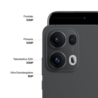 OPPO Reno13 Pro 5G AI Smartphone, Tripla fotocamera 50+50+8MP, Selfie 50MP, Display 6.83” 120HZ AMOLED FHD+, 5800mAh, RAM