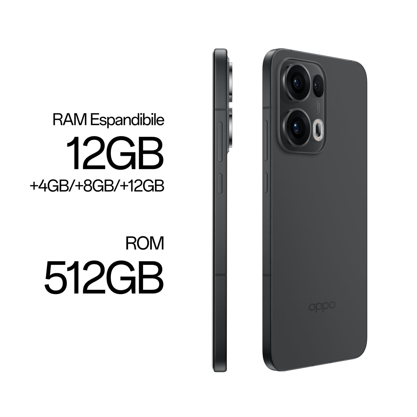 OPPO Reno13 Pro 5G AI Smartphone, Tripla fotocamera 50+50+8MP, Selfie 50MP, Display 6.83” 120HZ AMOLED FHD+, 5800mAh, RAM