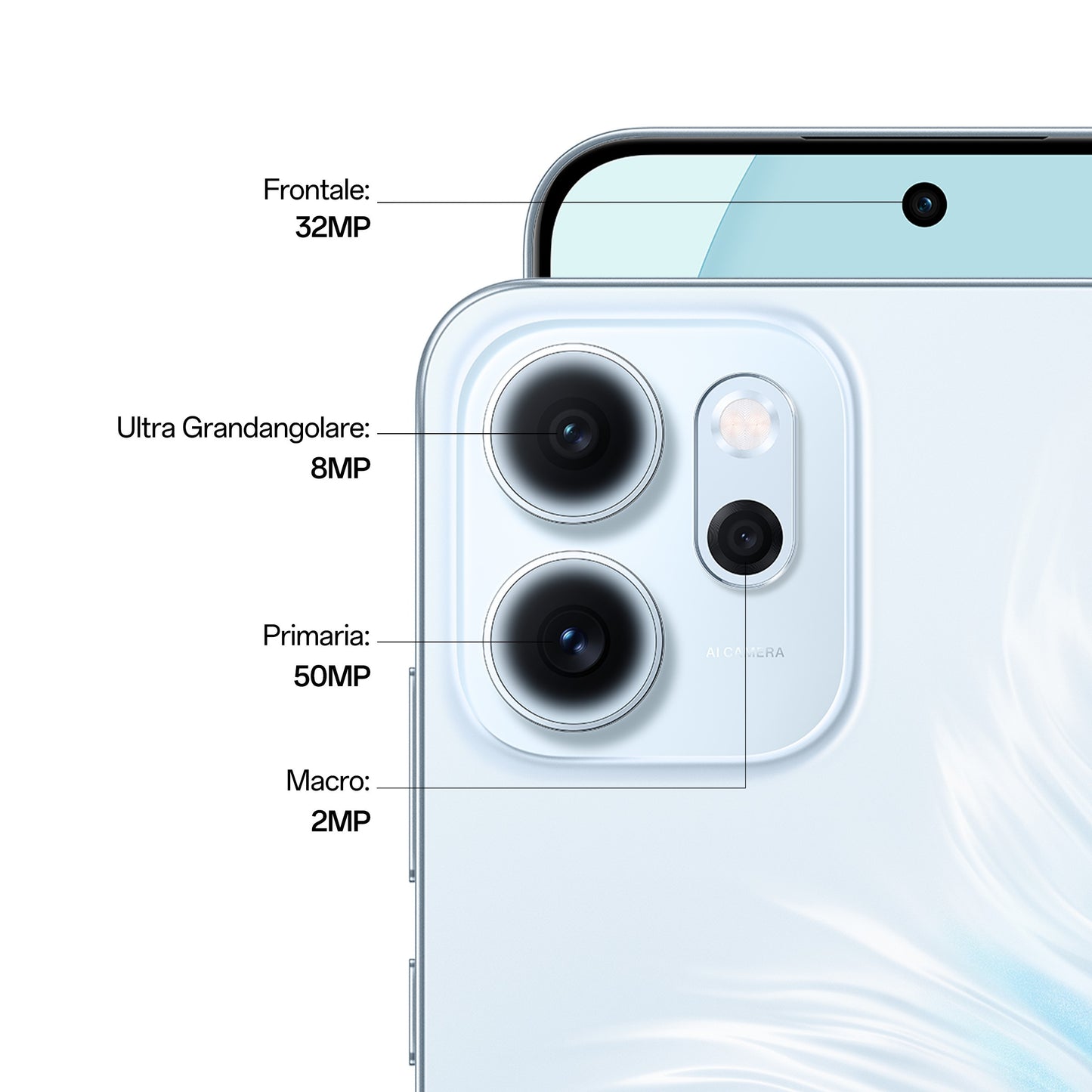 OPPO Reno14 FS 5G 16,7 cm (6.57") Doppia SIM Android 15 USB tipo-C 12 GB 512 GB 6000 mAh Blu
