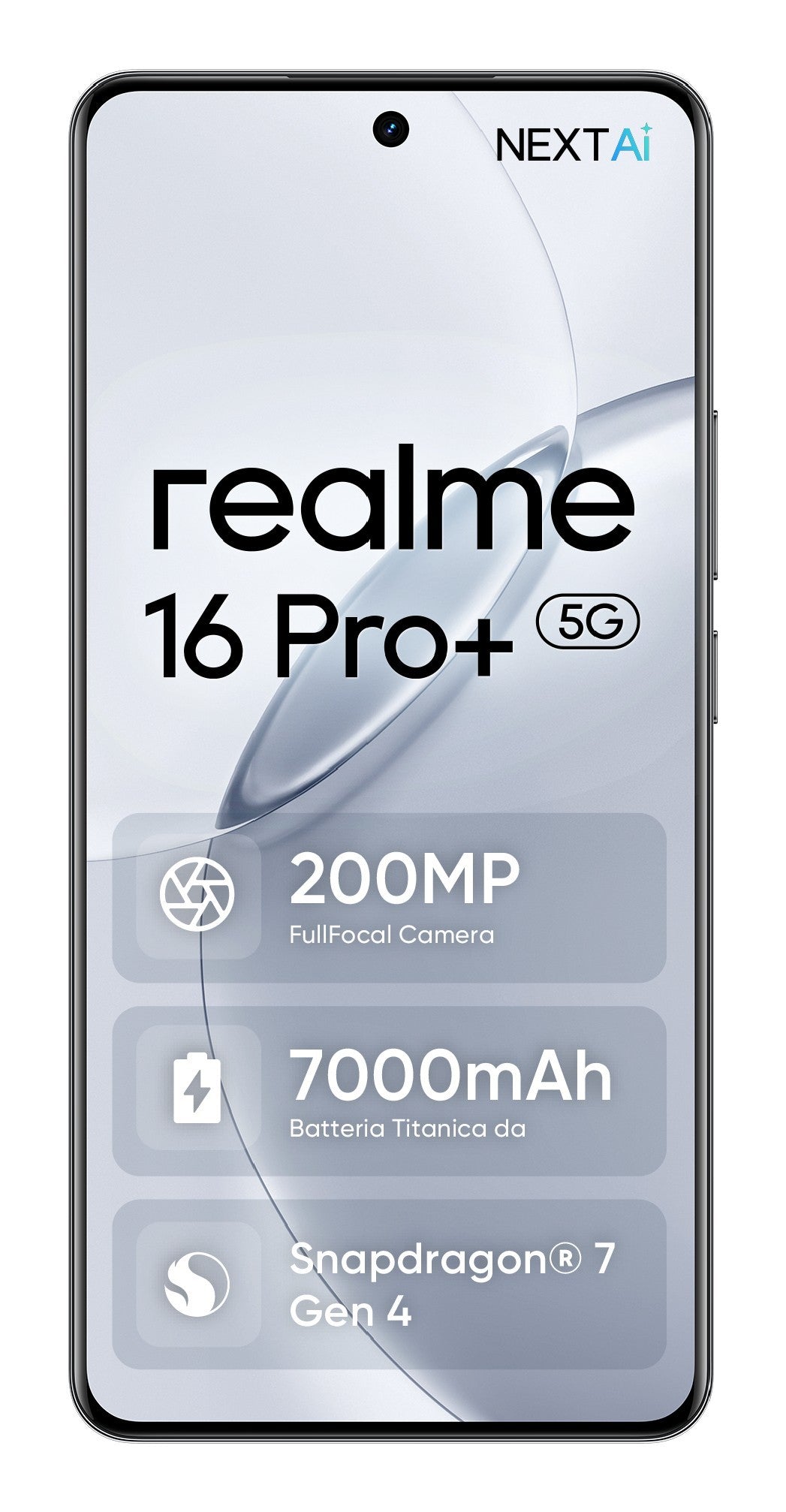 realme 16 Pro+ 17,3 cm (6.8") 5G USB tipo-C 12 GB 512 GB 7000 mAh Grigio