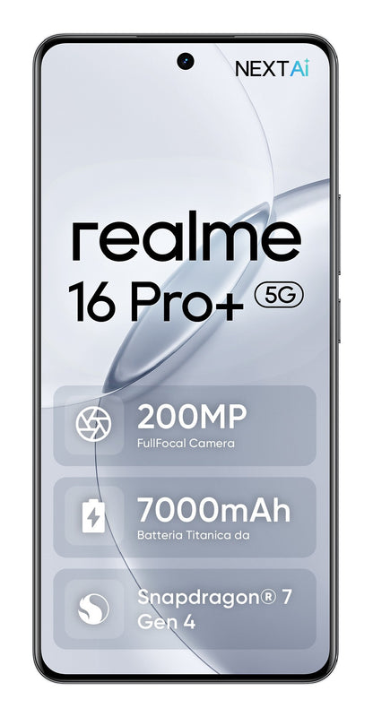 realme 16 Pro+ 17,3 cm (6.8") 5G USB tipo-C 12 GB 512 GB 7000 mAh Grigio