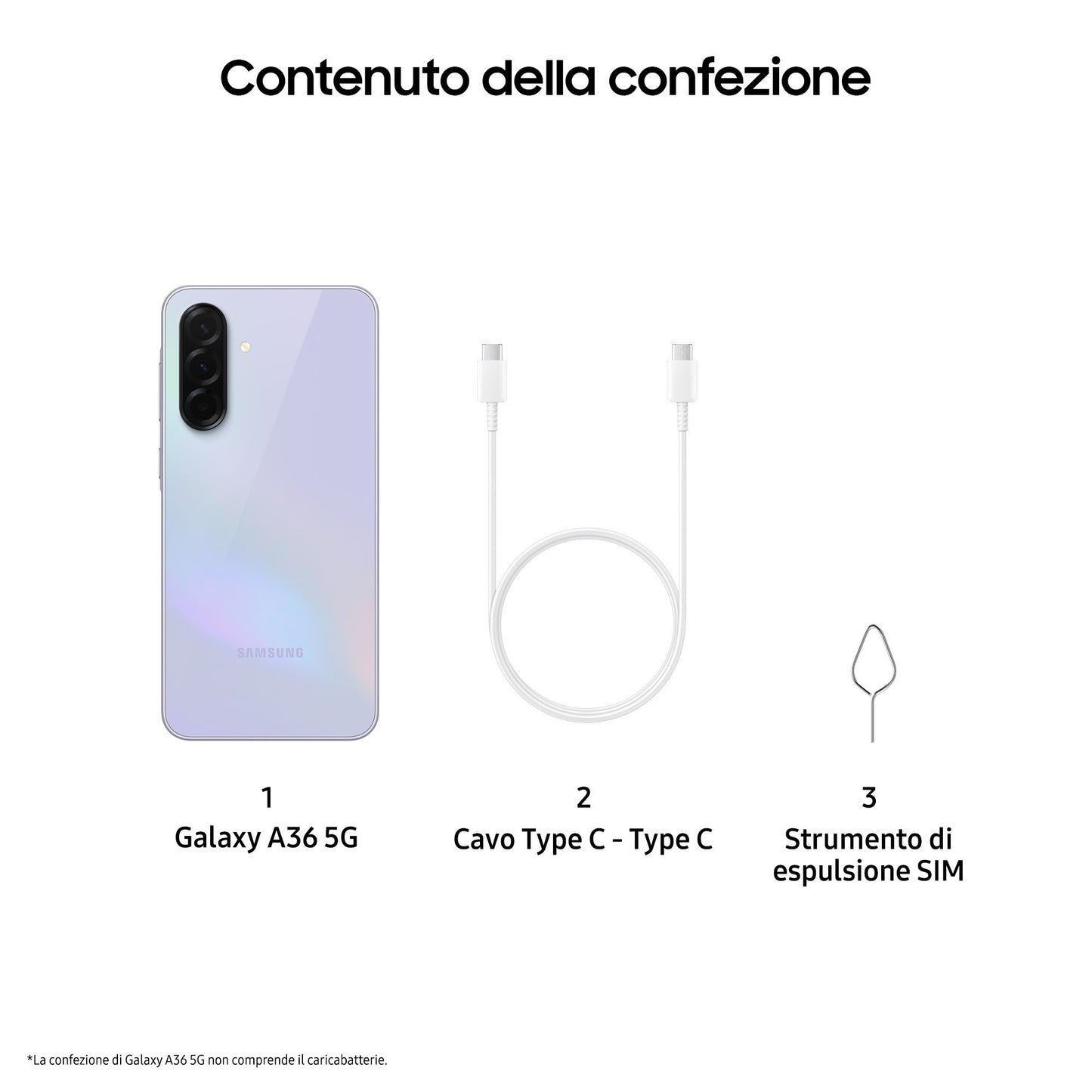 Samsung Galaxy A36 5G, Smartphone con Funzioni intelligenti, Display Super AMOLED 6.7”, 6GB RAM, 128GB, Camera 50MP, Batteria