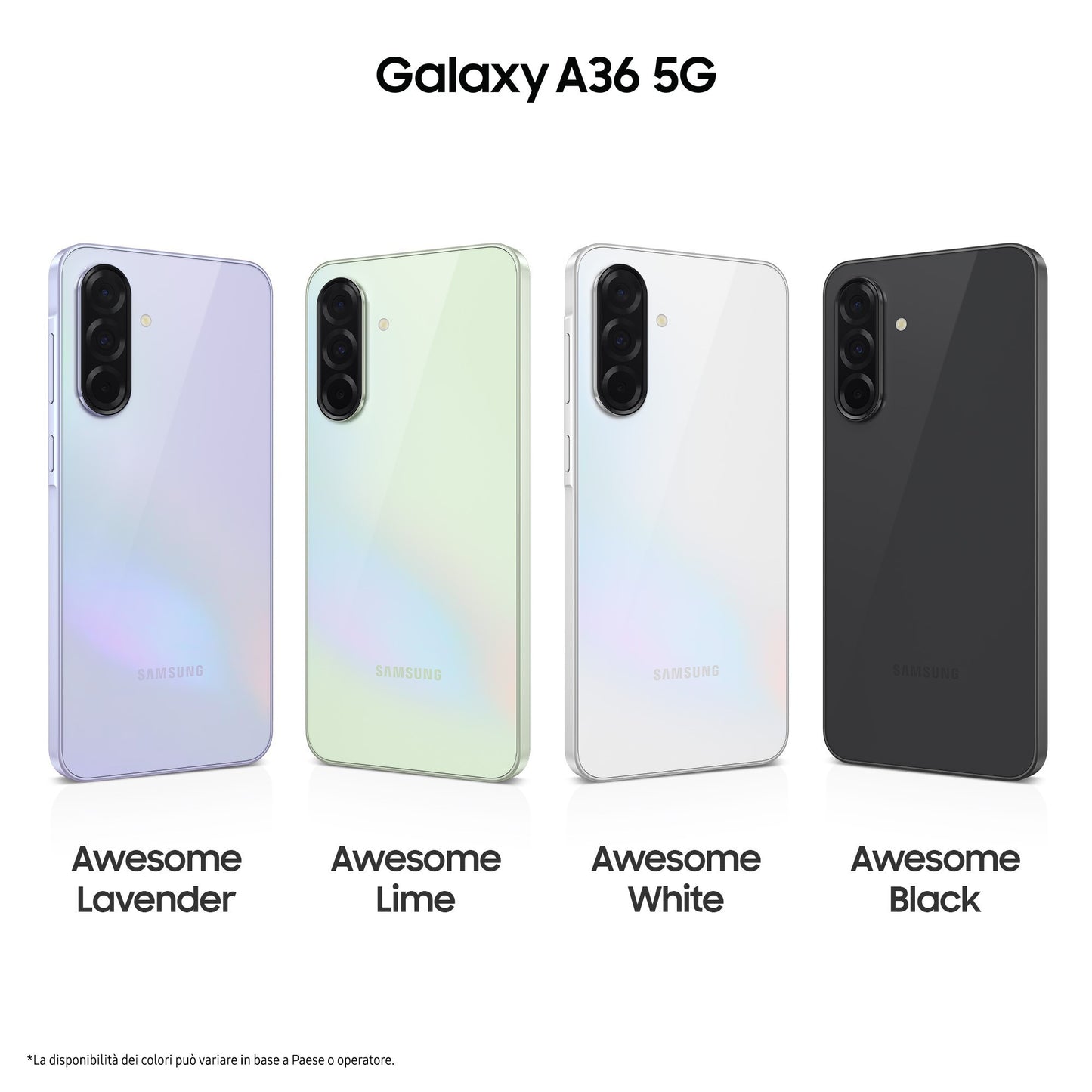 Samsung Galaxy A36 5G, Smartphone con Funzioni intelligenti, Display Super AMOLED 6.7”, 6GB RAM, 128GB, Camera 50MP, Batteria