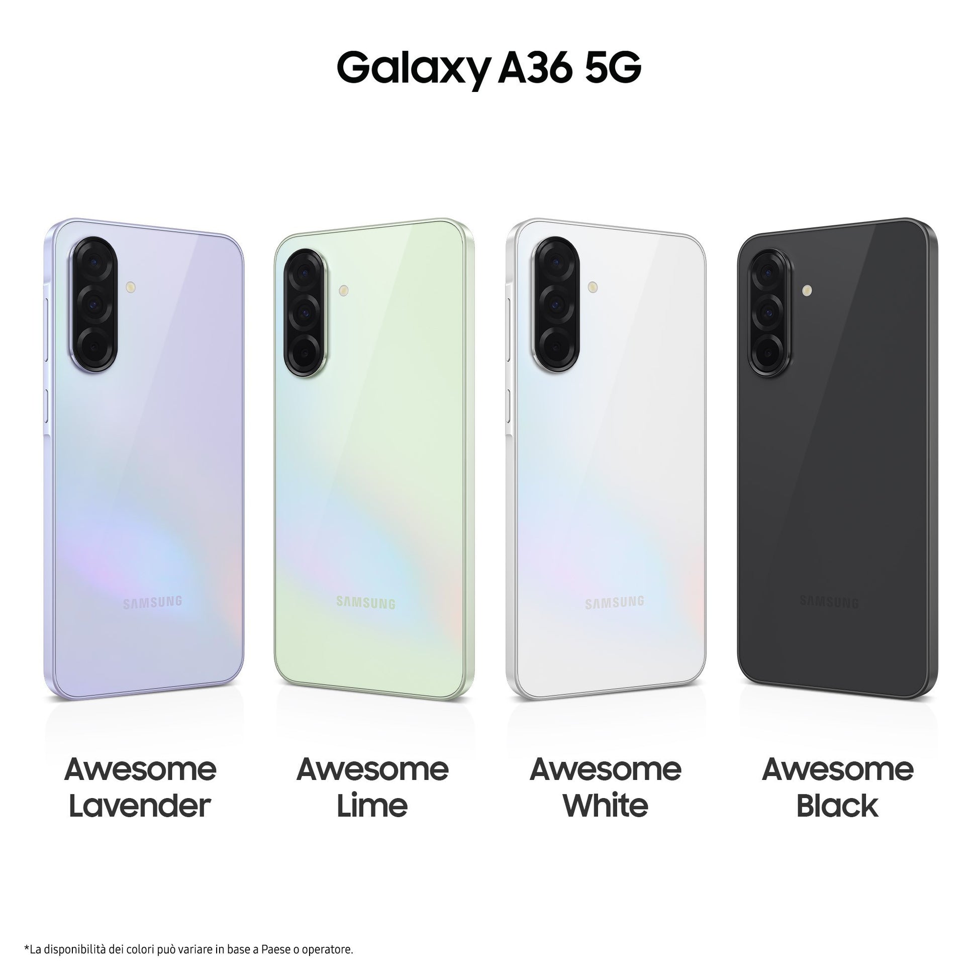 Samsung Galaxy A36 5G, Smartphone con Funzioni intelligenti, Display Super AMOLED 6.7”, 6GB RAM, 128GB, Camera 50MP, Batteria