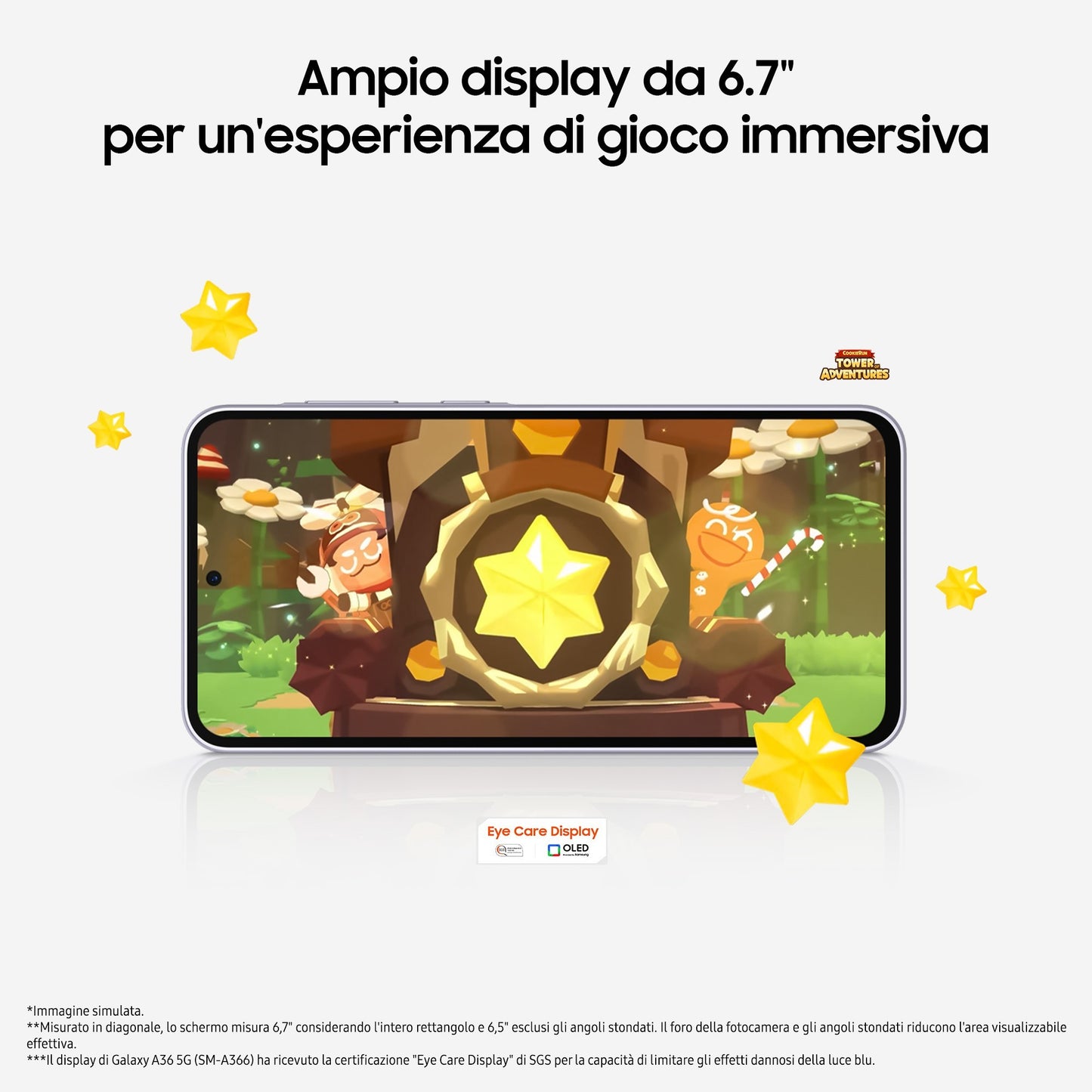 Samsung Galaxy A36 5G, Smartphone con Funzioni intelligenti, Display Super AMOLED 6.7”, 8GB RAM, 256GB, Camera 50MP, Batteria