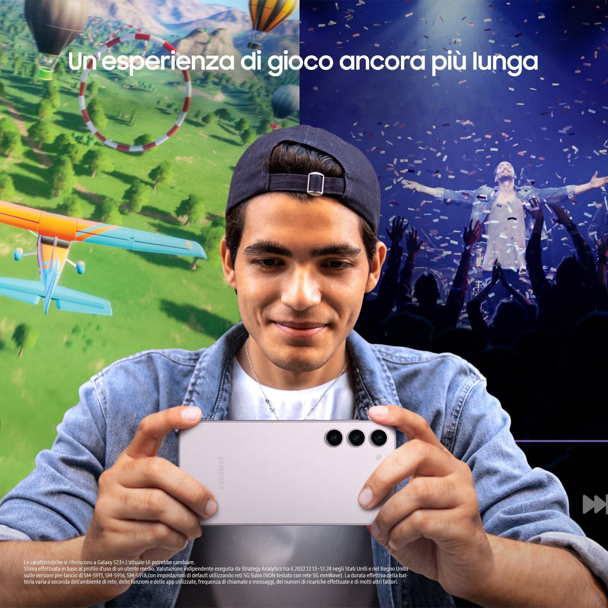Samsung Galaxy S23+ Display 6.6'' Dynamic AMOLED 2X, Fotocamera 50MP, RAM 8GB, 256GB, 4.700 mAh, Phantom Black