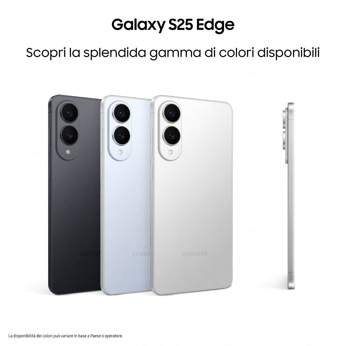 Samsung Galaxy S25 Edge, Smartphone AI, Display 6.7'' QHD+ Dynamic AMOLED 2X, Fotocamera 200MP, RAM 12GB, 512GB, 3.900 mAh,