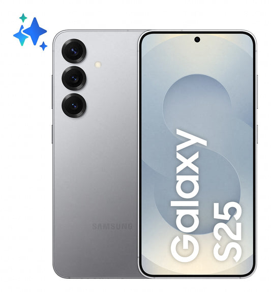 Samsung Galaxy S25 Smartphone AI, Display 6.2'' FHD+ Dynamic AMOLED 2X, Fotocamera 50MP, RAM 12GB, 128GB, 4.000 mAh, Silver