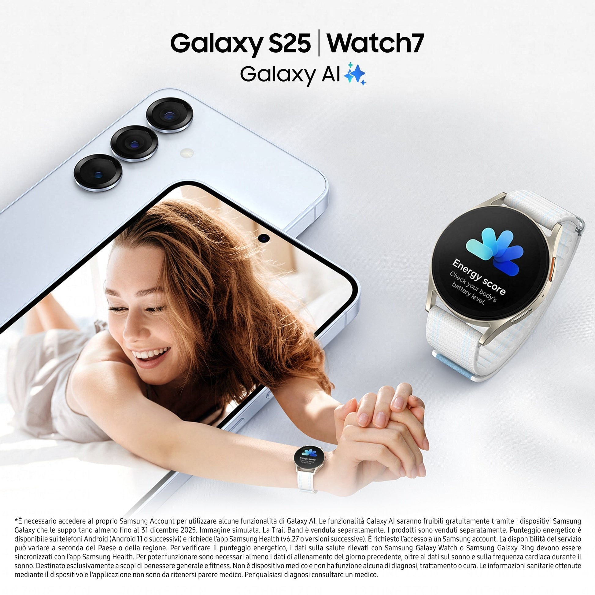 Samsung Galaxy S25 Smartphone AI, Display 6.2'' FHD+ Dynamic AMOLED 2X, Fotocamera 50MP, RAM 12GB, 128GB, 4.000 mAh, Silver