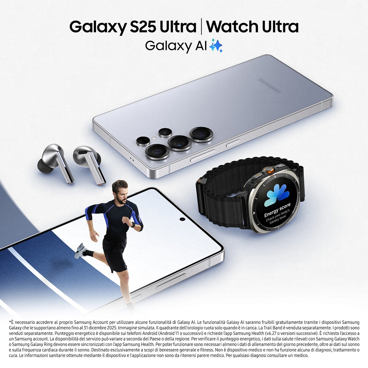 Samsung Galaxy S25 Ultra Smartphone AI, Display 6.9'' QHD+ Dynamic AMOLED 2X, Fotocamera 200MP, RAM 12GB, 1TB, 5.000 mAh,