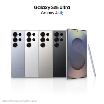 Samsung Galaxy S25 Ultra Smartphone AI, Display 6.9'' QHD+ Dynamic AMOLED 2X, Fotocamera 200MP, RAM 12GB, 512GB, 5.000 mAh,