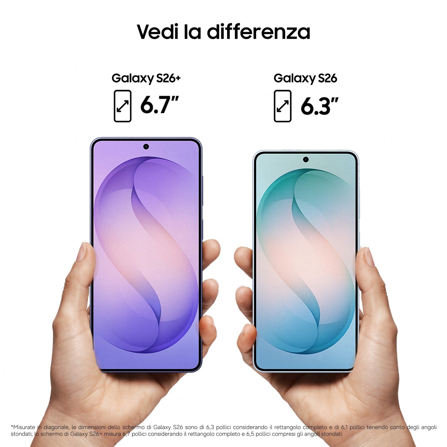 Samsung Galaxy S26 16 cm (6.3") Doppia SIM Android 16.0 5G USB tipo-C 12 GB 512 GB 4300 mAh Bianco