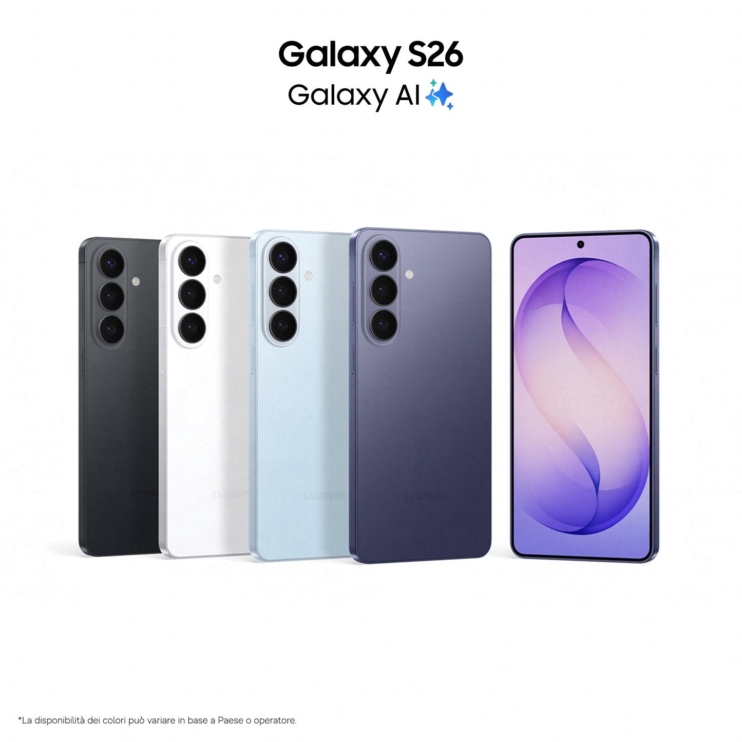 Samsung Galaxy S26 16 cm (6.3") Doppia SIM Android 16.0 5G USB tipo-C 12 GB 512 GB 4300 mAh Viola