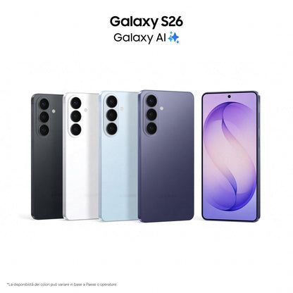 Samsung Galaxy S26 16 cm (6.3") Doppia SIM Android 16.0 5G USB tipo-C 12 GB 512 GB 4300 mAh Viola