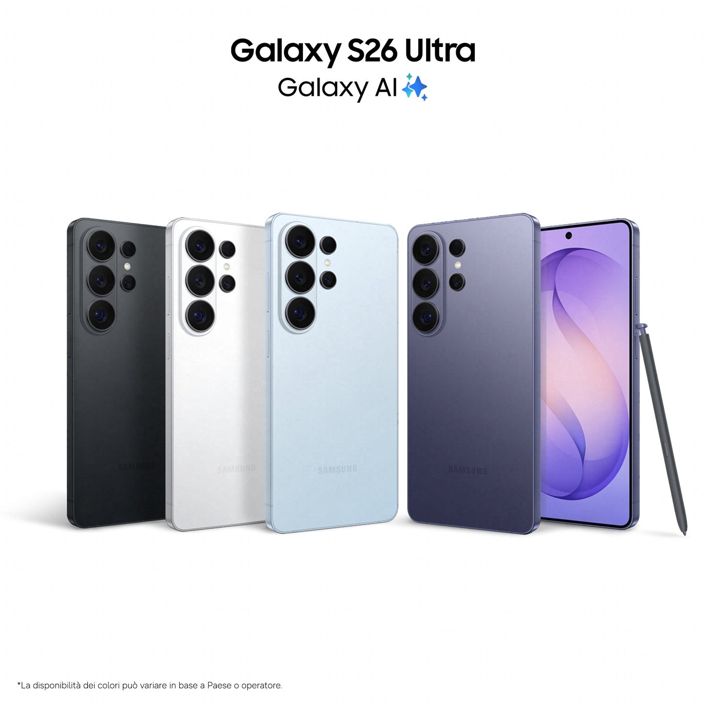Samsung Galaxy S26 Ultra 17,5 cm (6.9") Doppia SIM Android 16.0 5G USB tipo-C 12 GB 256 GB 5000 mAh Bianco