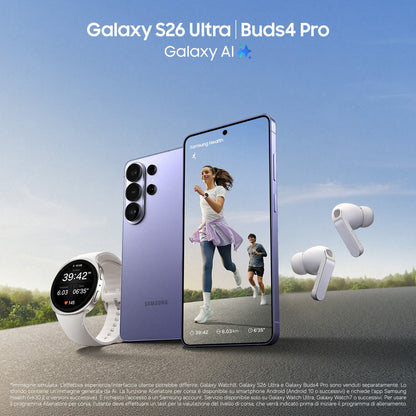 Samsung Galaxy S26 Ultra Smartphone AI, 256GB, Privacy Display integrato, Processore potente, Assistente Foto, Camera 200 MP,
