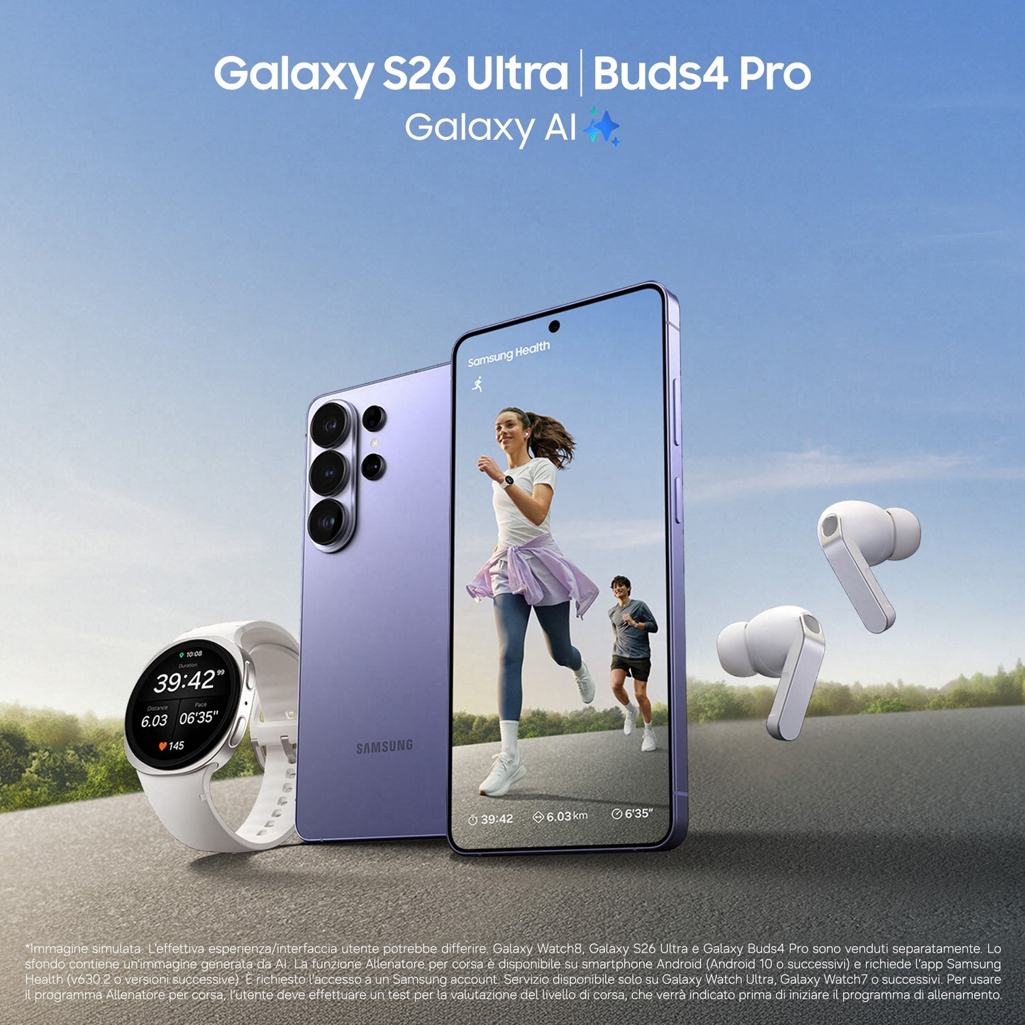 Samsung Galaxy S26 Ultra Smartphone AI, 256GB, Privacy Display integrato, Processore potente, Assistente Foto, Camera 200 MP,