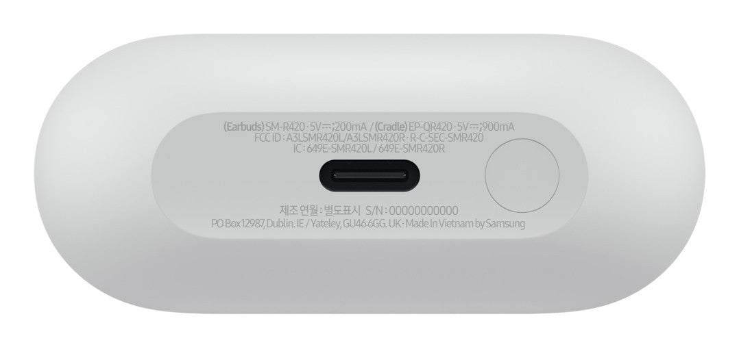 Samsung Galaxy SM-R420NZAAXEF cuffia e auricolare True Wireless Stereo (TWS) In-ear Musica e Chiamate Bluetooth Grigio