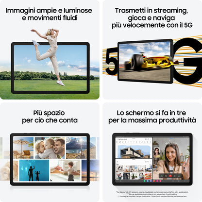 Samsung Galaxy Tab A9+ 5G Qualcomm Snapdragon 128 GB 27,9 cm (11") 6 GB Wi-Fi 5 (802.11ac) Android 13 Grafite