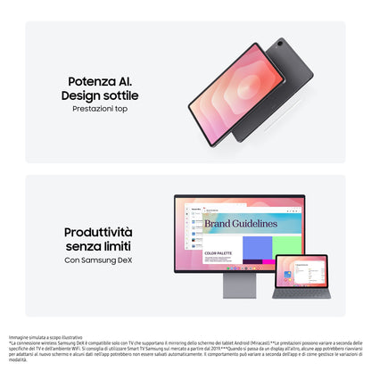 Samsung Galaxy Tab S11, Tablet AI, Wi-Fi, Design Leggero, Strumenti AI Multimodali, DeX, RAM 12GB, 128 GB, Batteria a Lunga