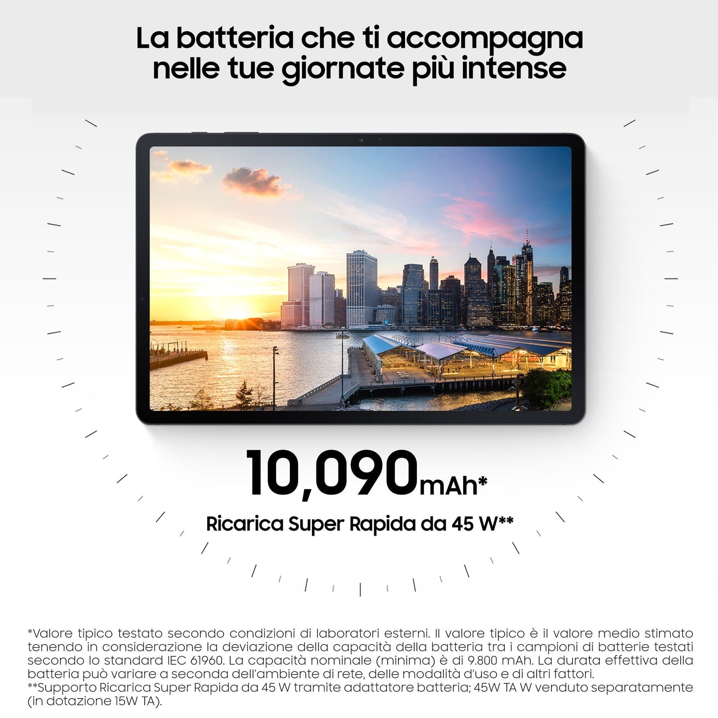 Samsung Galaxy Tab S7 FE Tablet Android 12,4 Pollici 5G RAM 4 GB 64 GB Tablet Android 11 Black