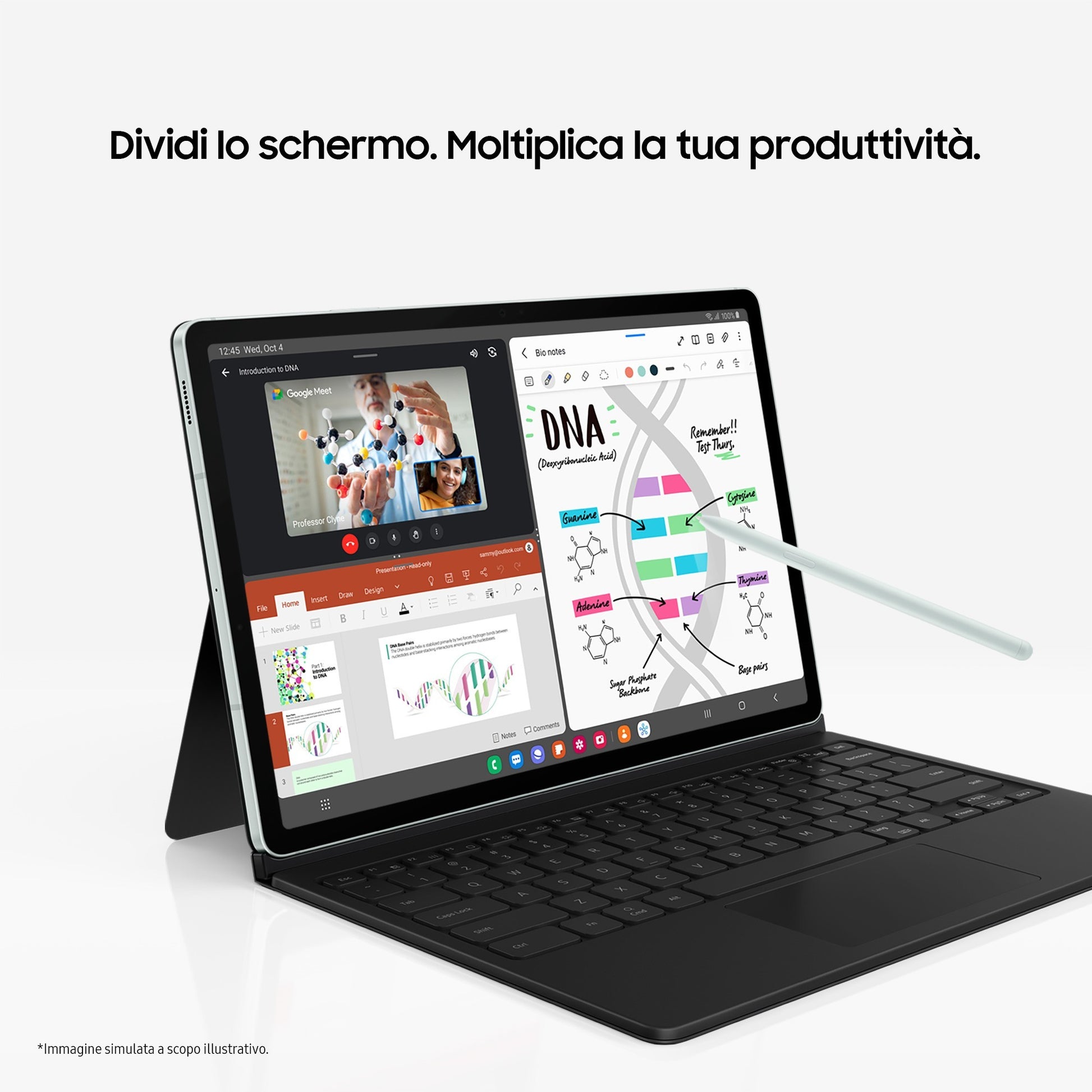 Samsung Galaxy Tab S9 FE+ Tablet Android 12.4 Pollici TFT LCD PLS 5G RAM 8 GB 128 GB Tablet Android 13 Gray