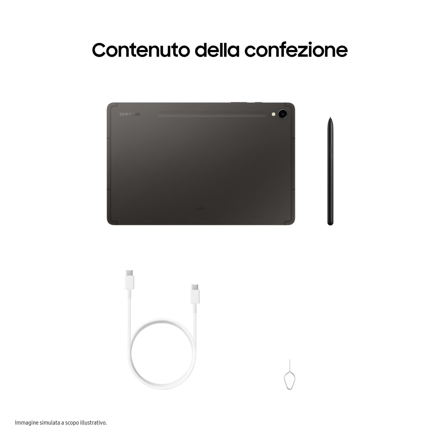 Samsung Galaxy Tab S9 Tablet AI Android 11 Pollici Dynamic AMOLED 2X 5G RAM 12 GB 256 GB Tablet Android 13 Graphite