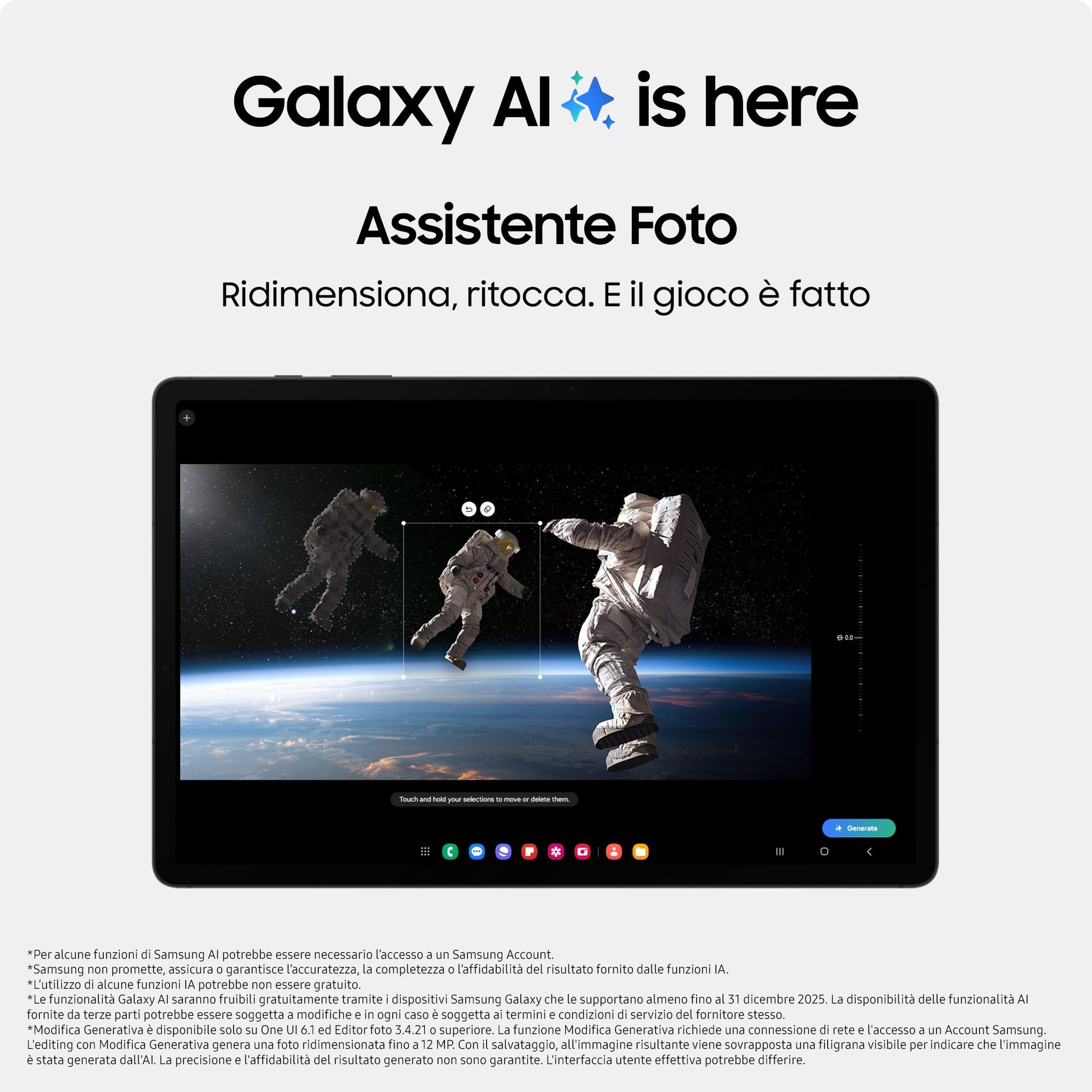 Samsung Galaxy Tab S9 Tablet AI Android 11 Pollici Dynamic AMOLED 2X 5G RAM 12 GB 256 GB Tablet Android 13 Graphite