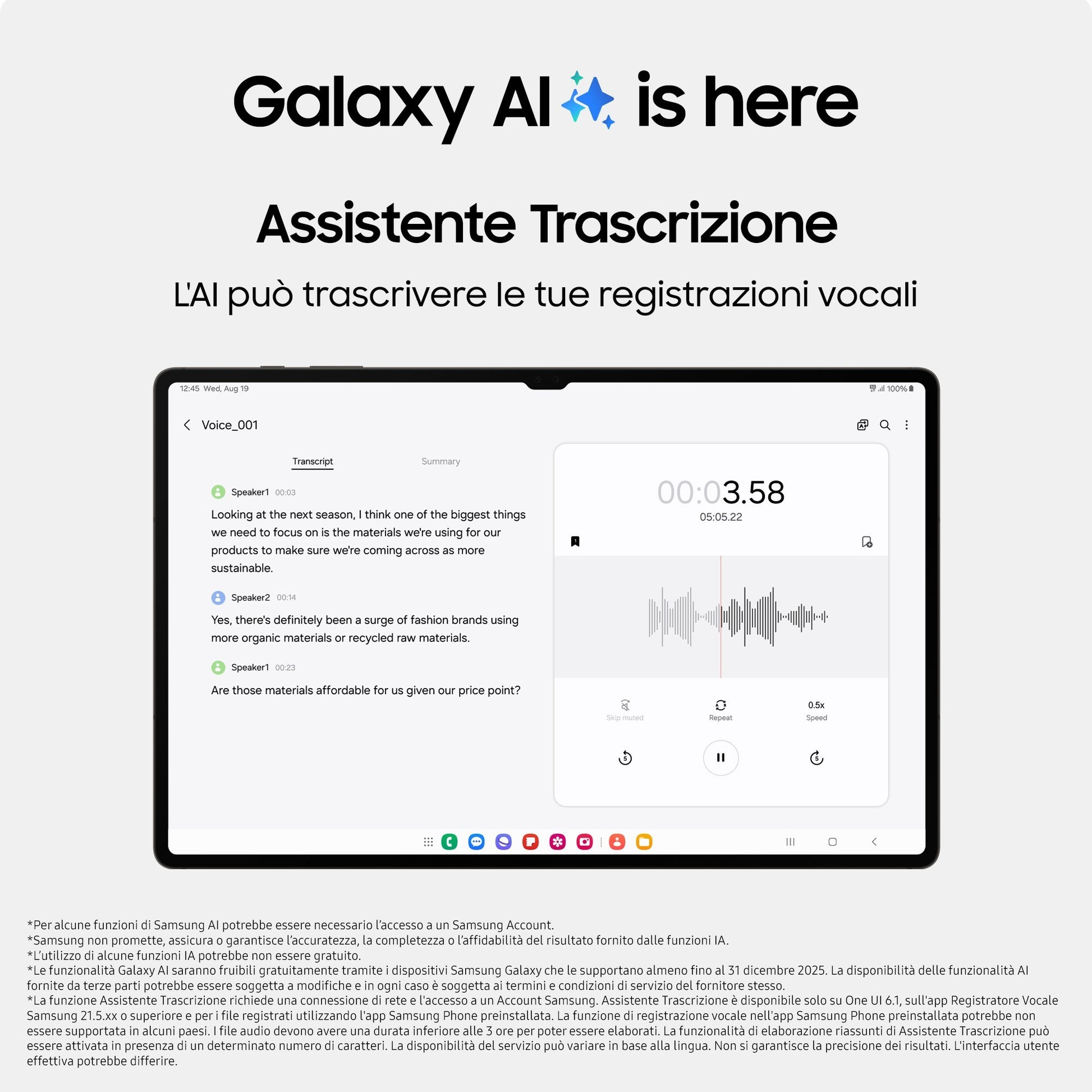 Samsung Galaxy Tab S9 Ultra Tablet AI Android 14.6 Pollici Dynamic AMOLED 2X 5G RAM 12 GB 256 GB Tablet Android 13 Graphite