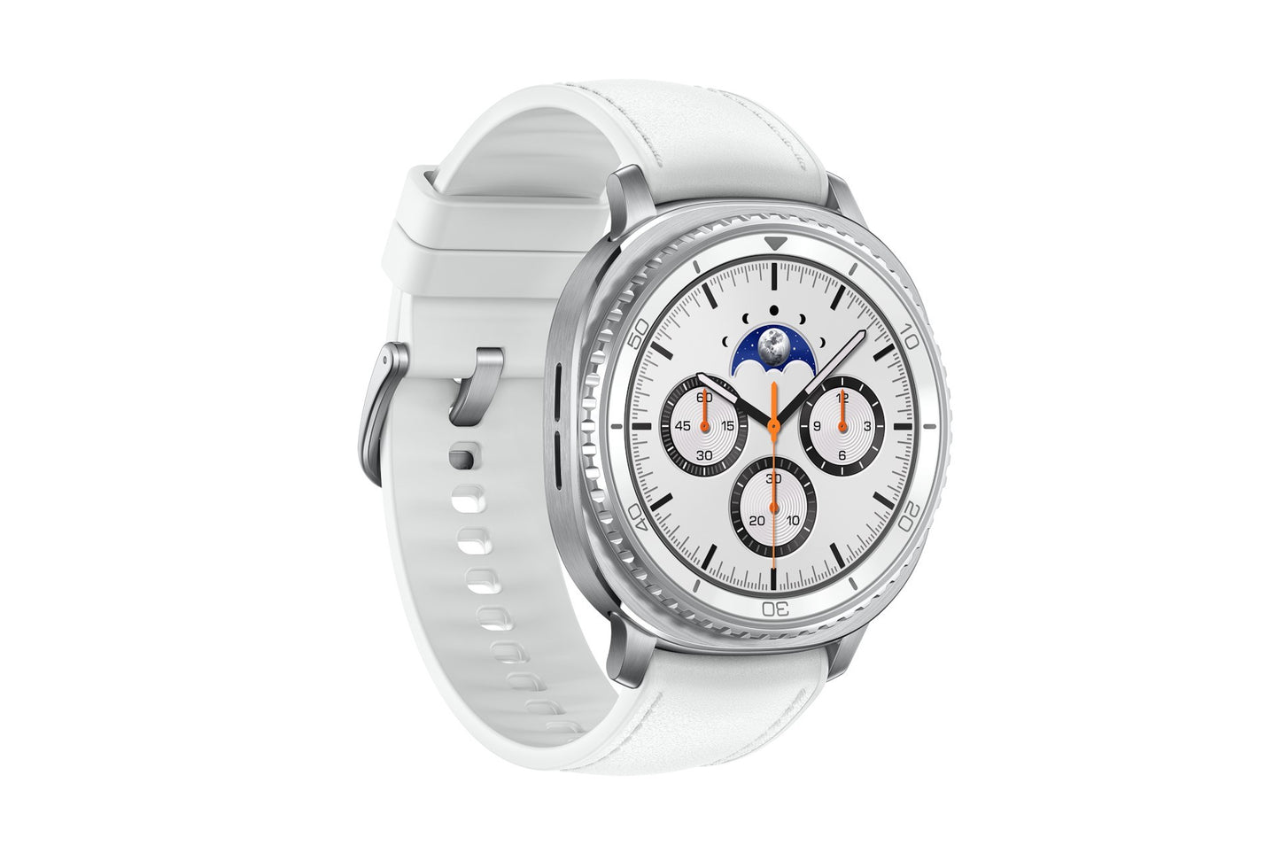 Samsung Galaxy Watch 8 Classic 3,3 cm (1.3") AMOLED 46 mm Digitale 438 x 438 Pixel Touch screen 4G Argento Wi-Fi GPS