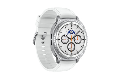 Samsung Galaxy Watch 8 Classic 3,3 cm (1.3") AMOLED 46 mm Digitale 438 x 438 Pixel Touch screen 4G Argento Wi-Fi GPS