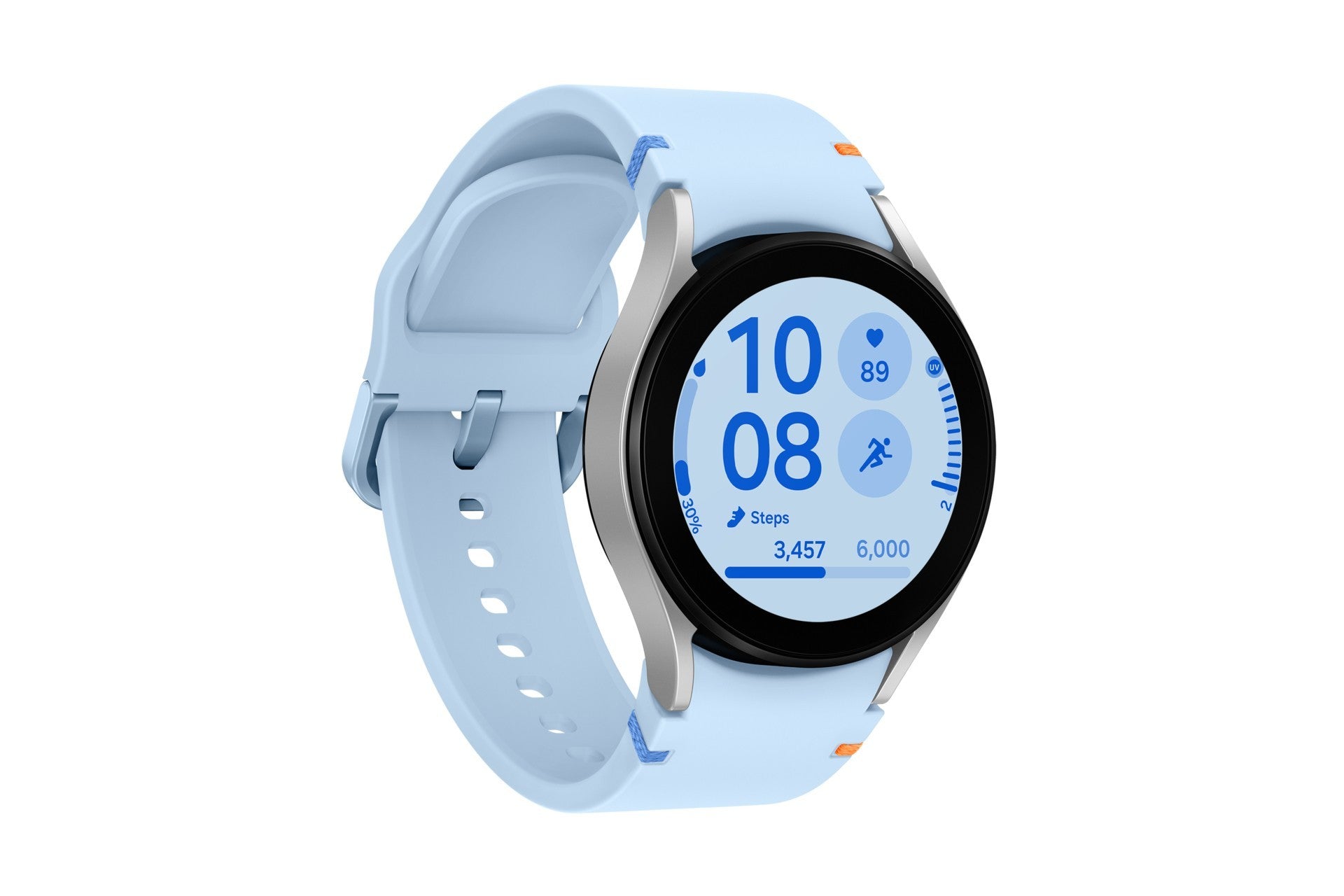 Samsung Galaxy Watch FE SM-R861N 3,05 cm (1.2") AMOLED 40 mm Digitale 396 x 396 Pixel Touch screen Argento Wi-Fi GPS