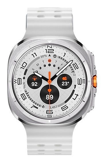 Samsung Galaxy Watch Ultra 3,81 cm (1.5") AMOLED 47 mm Digitale 480 x 480 Pixel Touch screen 4G Titanio, Bianco Wi-Fi GPS