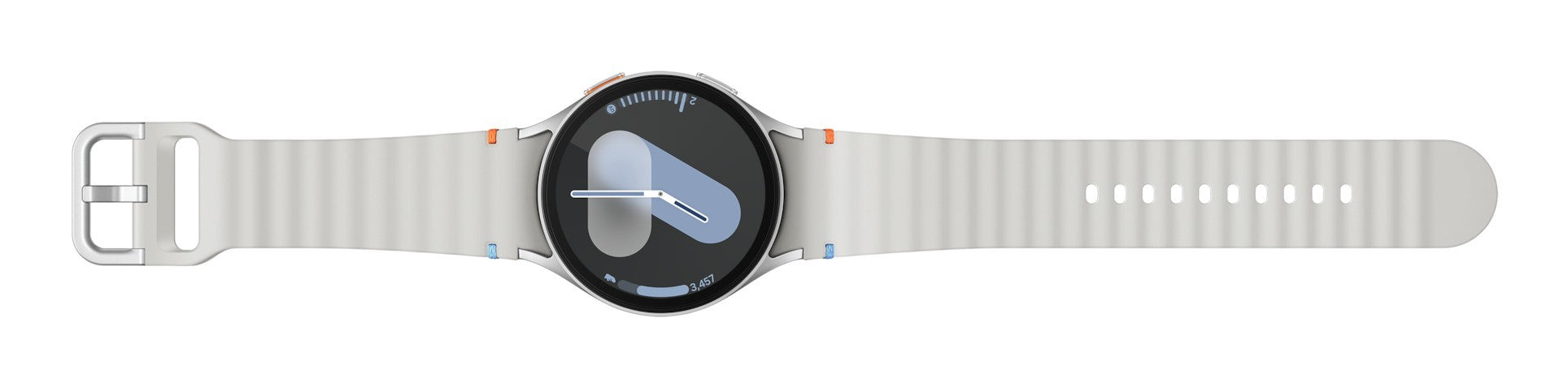 Samsung Galaxy Watch7 3,81 cm (1.5") AMOLED 44 mm Digitale 480 x 480 Pixel Touch screen 4G Argento Wi-Fi GPS (satellitare)