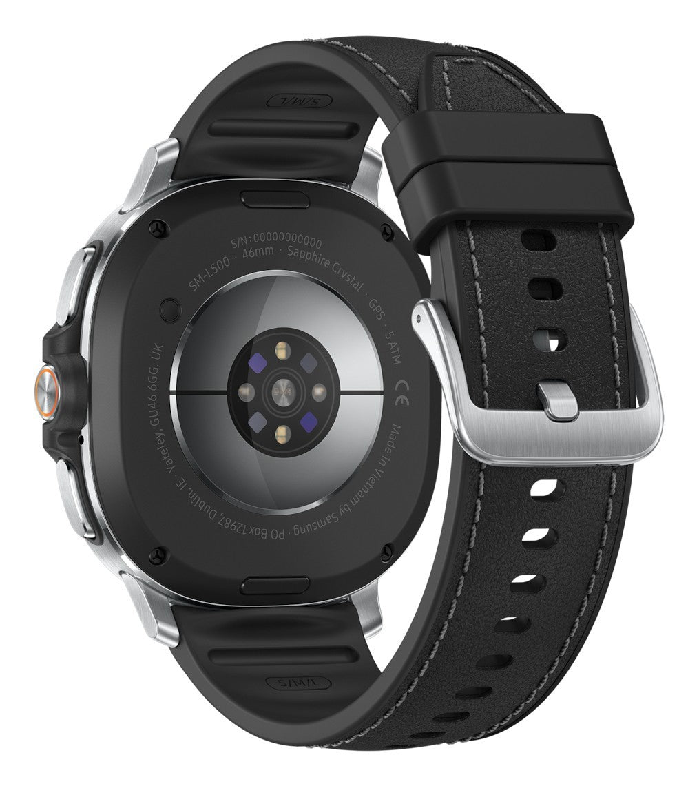 Samsung Galaxy Watch8 Classic 3,3 cm (1.3") AMOLED 46 mm Digitale 438 x 438 Pixel Touch screen Argento Wi-Fi GPS (satellitare)