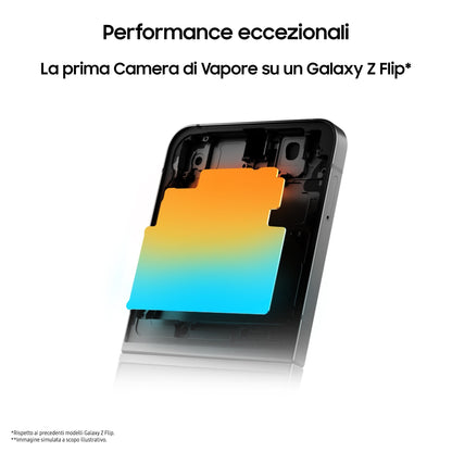 Samsung Galaxy Z Flip6 Smartphone AI, 256GB, RAM 12GB, Display 3,4" SAMOLED/6,7" Dynamic AMOLED 2X, Silver Shadow