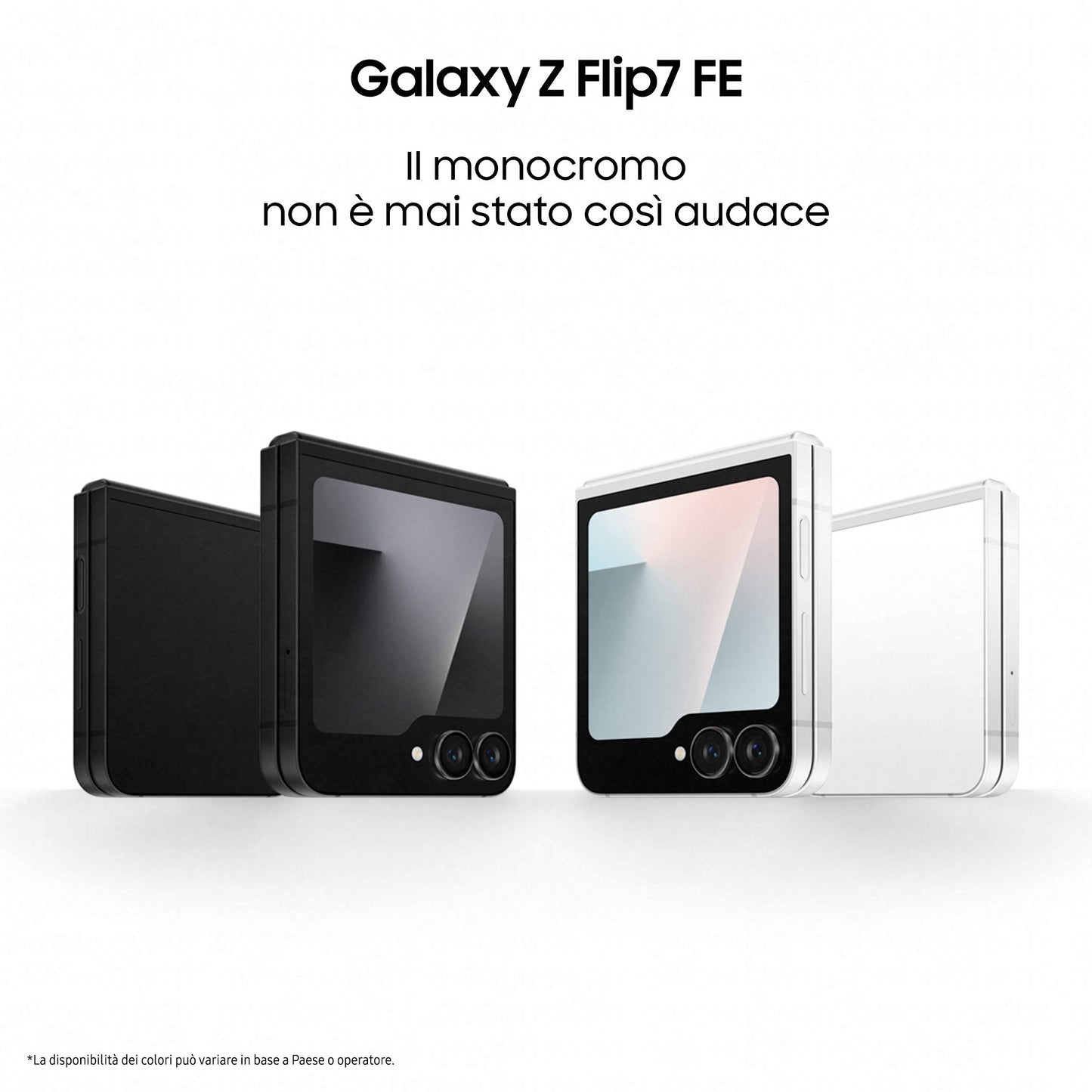 Samsung Galaxy Z Flip7 FE Smartphone AI, RAM 8GB, 128GB, Display 3,4" Super AMOLED/6,7" Dynamic AMOLED 2X, Fotocamera 50MP,