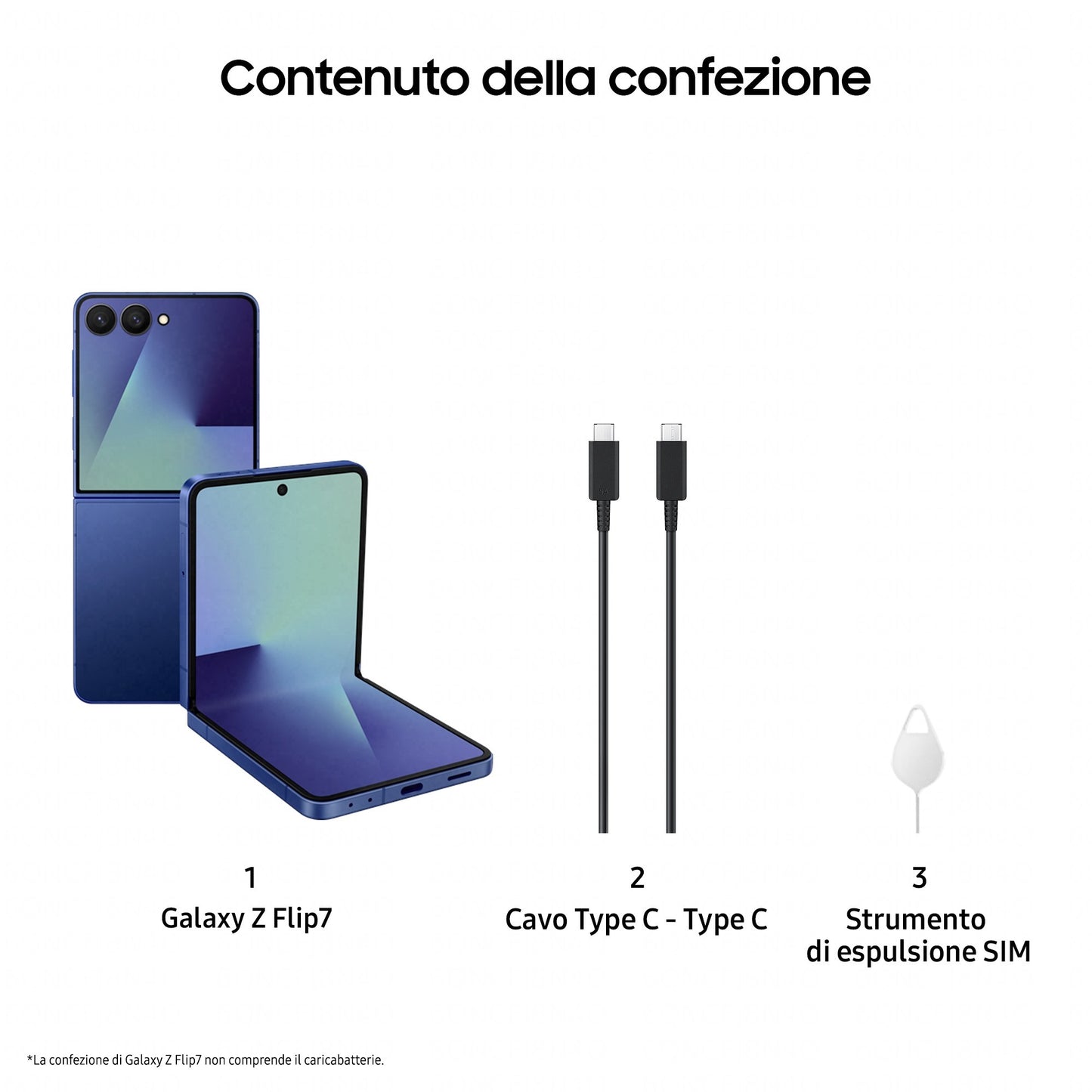 Samsung Galaxy Z Flip7 Smartphone AI, RAM 12GB, 256GB, Display 4,1" Super AMOLED/6,9" Dynamic AMOLED 2X, Fotocamera 50MP, Blue