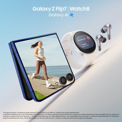 Samsung Galaxy Z Flip7 Smartphone AI, RAM 12GB, 256GB, Display 4,1" Super AMOLED/6,9" Dynamic AMOLED 2X, Fotocamera 50MP,