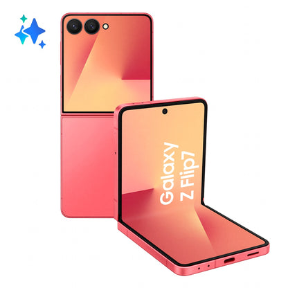 Samsung Galaxy Z Flip7 Smartphone AI, RAM 12GB, 256GB, Display 4,1" Super AMOLED/6,9" Dynamic AMOLED 2X, Fotocamera 50MP,