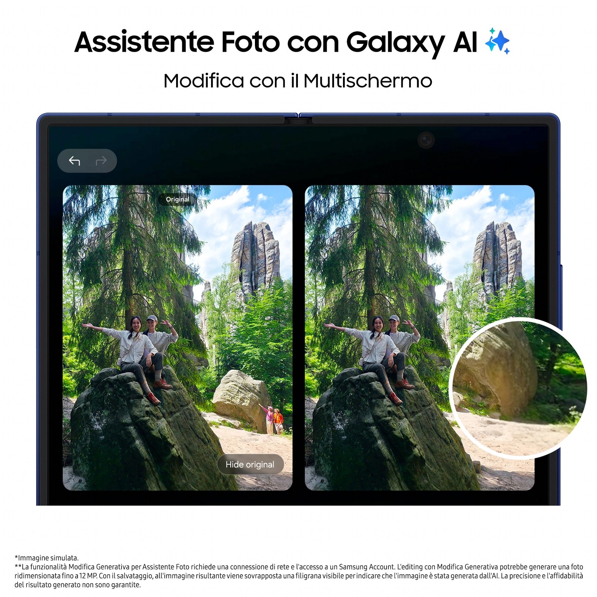 Samsung Galaxy Z Fold7 Smartphone AI, RAM 12GB, 256GB, Display 6,5"/8'', Camera 200MP, Batteria a lunga durata, Silver Shadow
