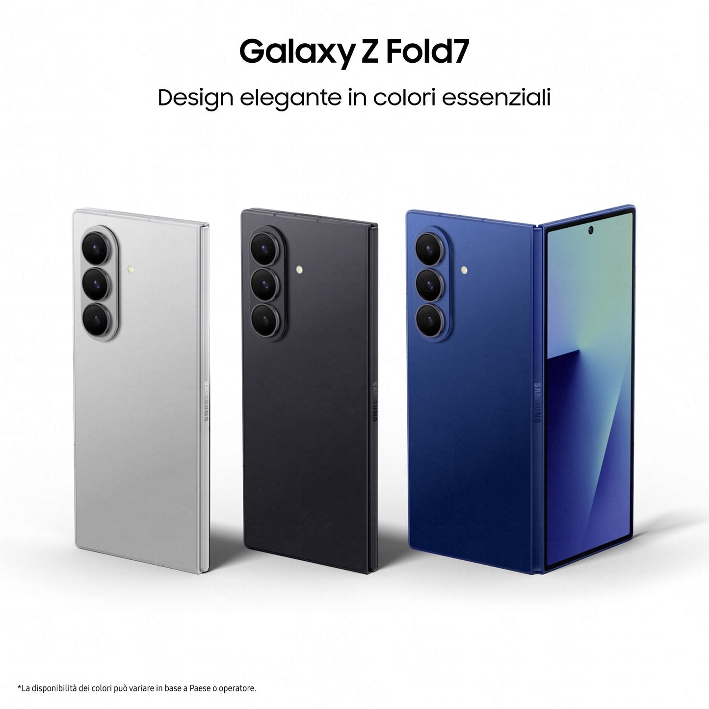 Samsung Galaxy Z Fold7 Smartphone AI, RAM 12GB, 512GB, Display 6,5"/8", Camera 200MP, Batteria a lunga durata, Blue Shadow