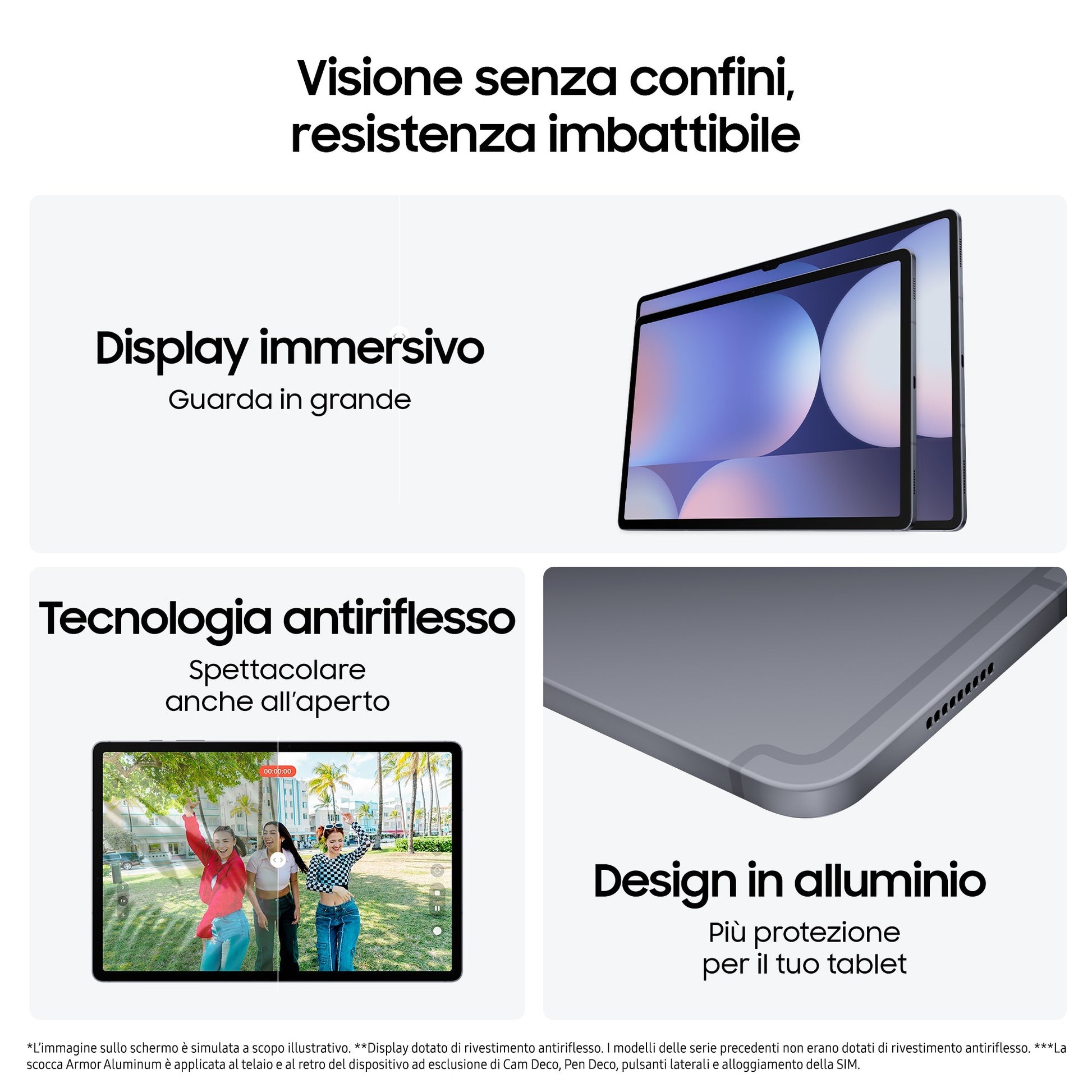 Samsung S10+ 5G 256 GB 31,5 cm (12.4") 12 GB Android 14 Grigio
