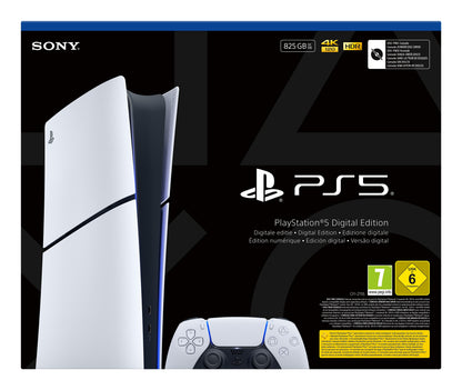 Sony PlayStation 5 Digital E Chassis (Slim) 825 GB Wi-Fi Nero, Bianco