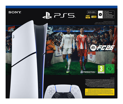 Sony PlayStation 5 Digital + EA Sports FC 26 Bundle 825 GB Wi-Fi Nero, Bianco